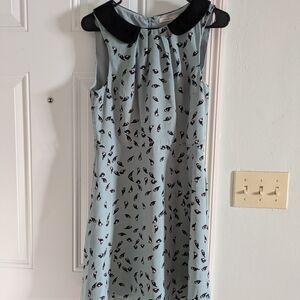 Darling Black and Blue Eye-Patterned Mini Dress